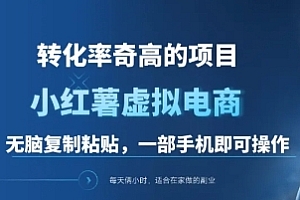 一单49.9,转化率奇高的项目,冷门暴利的小红书虚拟电商